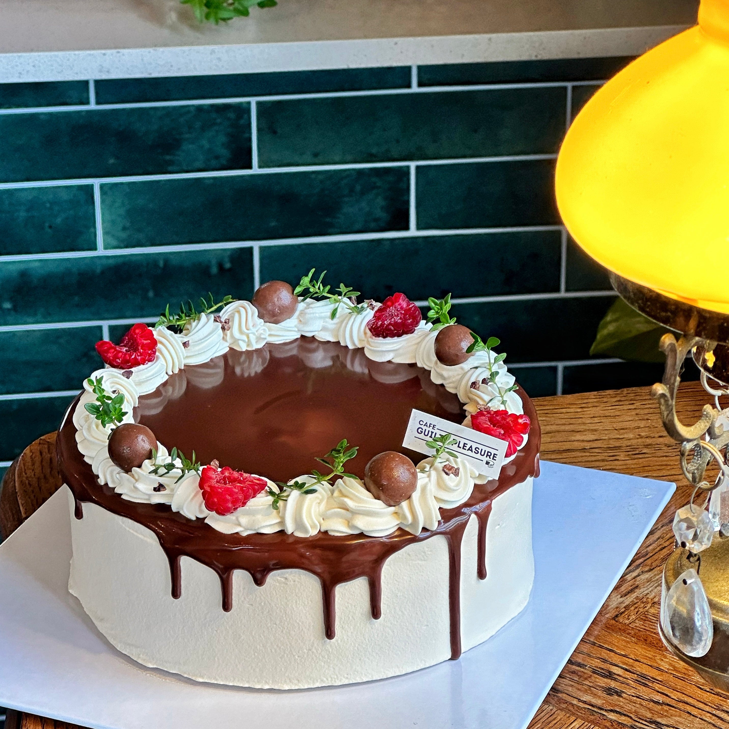 Chocolate Raspberry Cake (Whole) | Cafe Guilty Pleasure