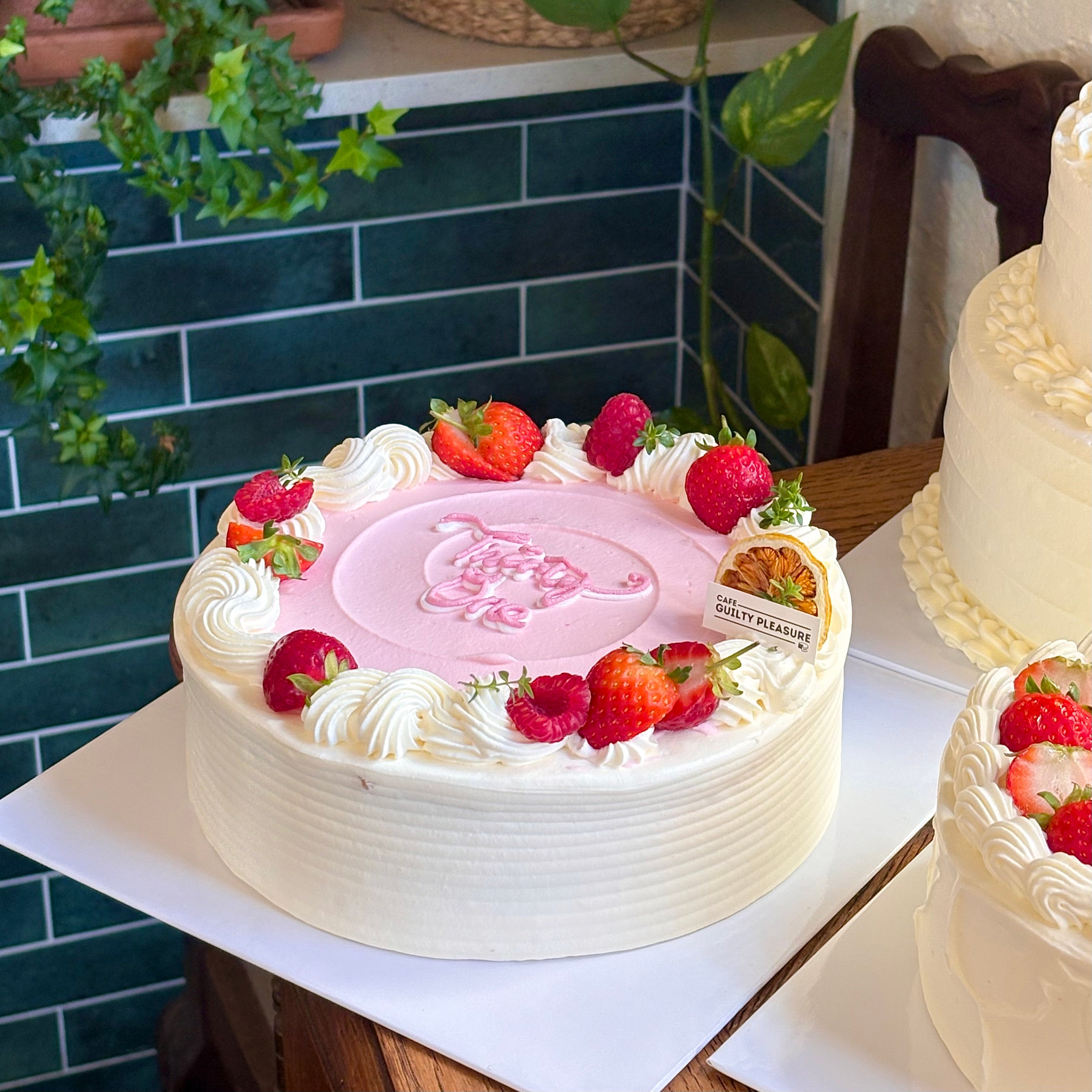 Strawberry Yoghurt Cake (Whole) | Cafe Guilty Pleasure